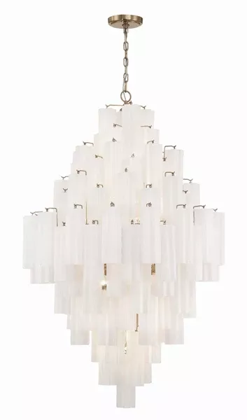 Addis 20 Light Aged Brass Chandelier - C193-ADD-319-AG-WH