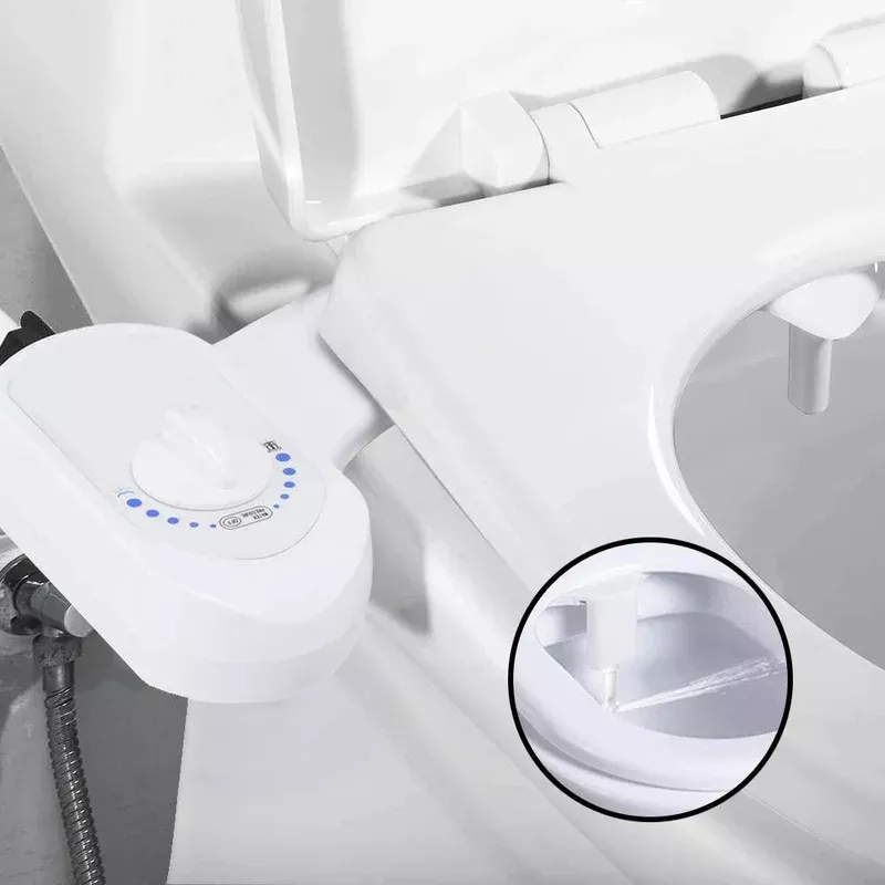 Deco Essentials Non-Electric Single Nozzle Toilet Seat Bidet for Standard 15/16″
