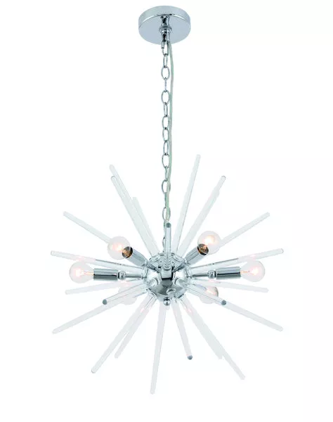 ZC121-LD7507C - Living District: Horizon 6 light Chrome Pendant
